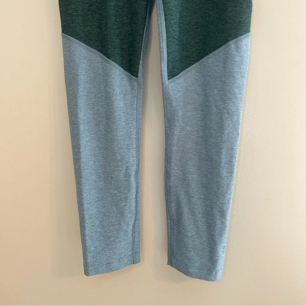 OUTDOOR VOICES Two Tone Hunter Green/Slate Leggings XS
